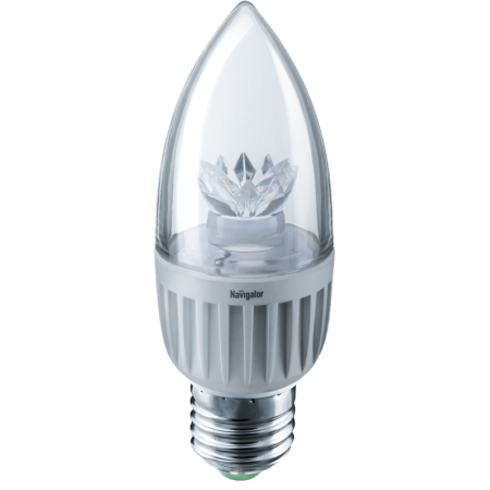 Лампа светодиодная LED 7Вт Е27 230В 4000К NLL-C37-7-230-4K-E27-CL свеча прозрачная