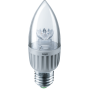 Лампа светодиодная LED 7Вт Е27 230В 4000К NLL-C37-7-230-4K-E27-CL свеча прозрачная