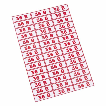 Наклейка знак электробезопасности " 36 В"10*30 мм