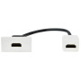 PRIMER РКМ-10-00-П Розетка HDMI M/M (1 модуль) белая