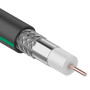 Кабель SAT 703 B, Cu/Al/Al, (75%), 75 Ом, 100м., черный OUTDOOR