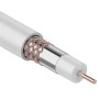 Кабель RG-6U+Cu, (48%), 75 Ом, 100м., белый