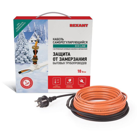 Саморегулируемый греющий кабель (комплект в трубу) 10HTM2-CT ( 4м/40Вт)