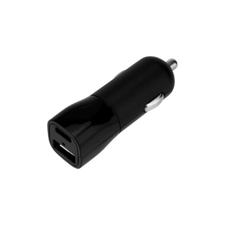 Зарядное устройство в прикуриватель USB x Type-C, 18W, с Quick charge, черное