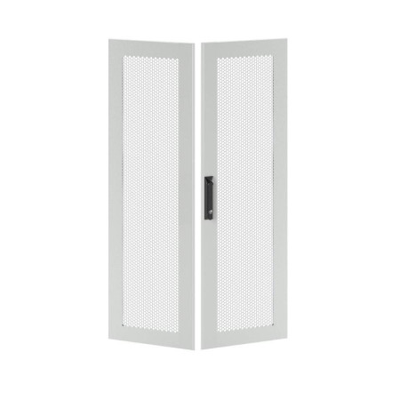 Дверь перфорированная двухстворчатая для IT-CQE 1800 x 800 RAL7035
