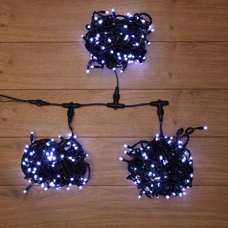 Гирлянда "LED ClipLight" 24V, 3 нити по 20 м, свечение с динамикой, цвет диодов Белый