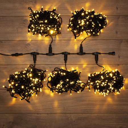 Гирлянда "LED ClipLight" 24V, 5 нитей по 20 метров, цвет диодов ТЕПЛЫЙ БЕЛЫЙ
