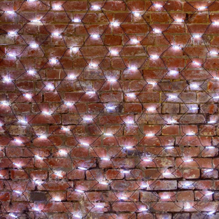 Гирлянда "Сеть" 2x3м, черный КАУЧУК, 432 LED Белые