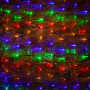 Гирлянда "Сеть" 2х1,5м, черный ПВХ, 240 LED Мультиколор