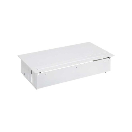 Врезной x6 розеточный блок, планка, 4x2P+E, 4хRJ45, белый, S400