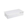 Врезной x6 розеточный блок, планка, 4x2P+E, 4хRJ45, белый, S400