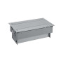 Двухсторонний врезной x12 розеточный блок, планка, 8x2P+E, 8xRJ45, алюминий, S400
