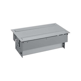 Двухсторонний врезной x12 розеточный блок, планка, 4x2P+E, 4x2P+E UPS, 8xRJ45, алюминий, S400