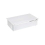 Врезной x5 розеточный блок, планка, 4x2P+E, 2хRJ45, белый, S400