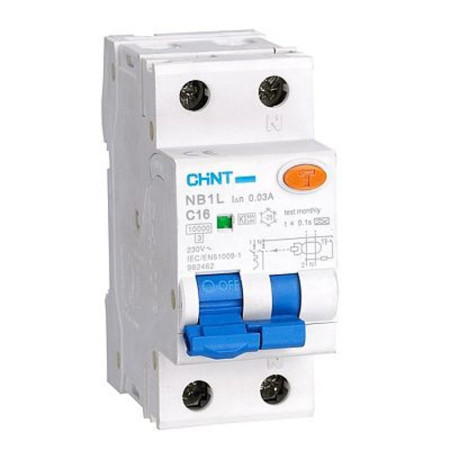 Выключатель автоматический дифференциального тока NB1L 1P+N C25 30mA тип A 6kA (36mm) (R)