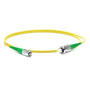 Патч-корд FC-S2-9-FC/AR-ST/AR-H-10M-LSZH-YLвол.-оптич.(шнур) SM 9/125 (OS2),FC/APC-ST/APC,2.0мм,simplex,LSZH,10м