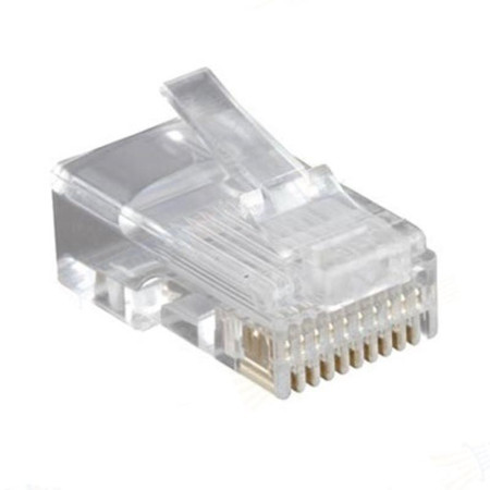 Разъем PLUG-10P10C-U-06-10 RJ-50(10P10C),универс.(д.однож.и многож.каб.),д. круглого кабеля, напыление 6µ"/ 6 микродюймов (10 шт