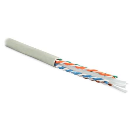Кабель витая пара UUTP4-C6-S23-IN-PVC-GY-305(305м)неэкр.U/UTP,кат.6,4п.(23AWG),одн.(solid),с разд.,PVC,–20°C – +75°C,сер.