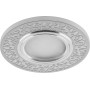 Светильник точечный встраиваемый под лампу, с LED подсветкой CD951 15LED*2835 SMD 4000K, MR16 50W G5.3, белый матовый, хром