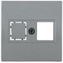 НK45-1-БА Накладка комп. RJ45 Cat5e/6 BOLERO антрацит