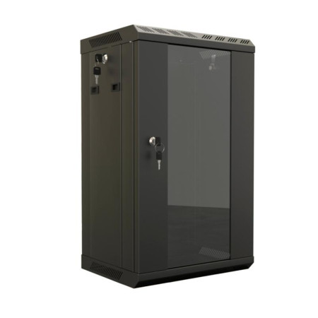 TDB-12U-GP-RAL9004 Шкаф настенный 10'', 12U, 649,5х390х300, уст. размер 254 мм