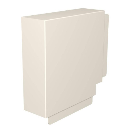 Крышка плоского угла кабельного канала WDK 80x210 мм (ПВХ,кремовый) (WDK HF80210CW)