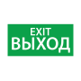 Пиктограмма (Наклейка) Exit (125х250)