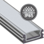 Профиль алюминиевый для светодиодной ленты PAL 1808 накладной анодированный IP65 2м с матовым рассеивателем