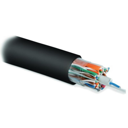 Кабель витая пара UUTP25W-C5-S24-OUT-PE-BK (UTP25W-C5-SOLID-OUTDOOR-PE)неэU/UTP,одн(solid),вне,PE,-40°C-+60°C,чер.