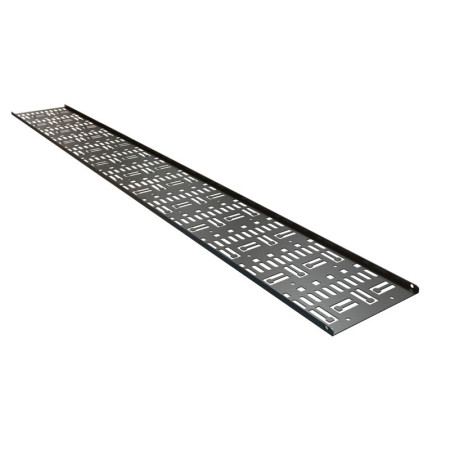 CDV-150x9-22U-RAL9005 Перфорированный вертикальный кабельный организатор-лоток 150х9 мм, высотой 979 мм, для шкафа высотой 22U
