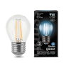 Лампа светодиодная Black LED Filament Шар E27 9W 710lm 4100K