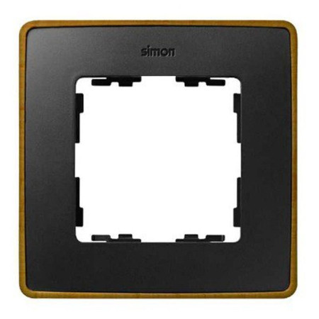Simon 82 Рамка декоративная, 1 пост, Select, S82 Detail, графит-латунь
