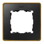 Simon 82 Рамка декоративная, 1 пост, Select, S82 Detail, графит-латунь