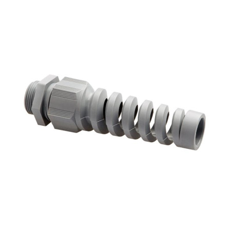 Сальник каб. NCGS-M122LG, PA6, свет.серый, резьба M12 3-6.5, 10 шт. в пачке