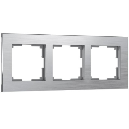 Рамка на 3 поста Werkel Aluminium алюминий W0031706