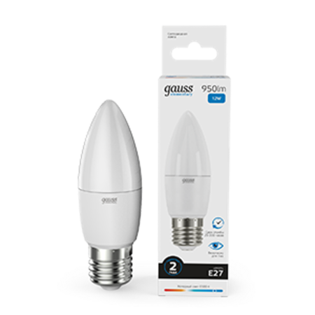 Лампа светодиодная Elementary Свеча 12W 950lm 6500K E27 LED 1/10/100