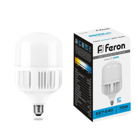 Лампа светодиодная промышленная LB-65 (70W) 230V E27-E40 6400K NEW