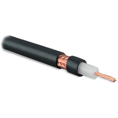 COAX-RG8-500 (500 м) Кабель коаксиальный RG-8, 50 Ом, жила - 13 AWG (7x0.72мм), внешний диаметр 10.2мм, PVC, черный