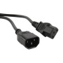 Кабель питания PWC-IEC13-IEC14-10-BK монитор-компьютер IEC 320 C13 - IEC 320 C14 (3x1.0), 10A, прямая вилка, 10м, цвет черный