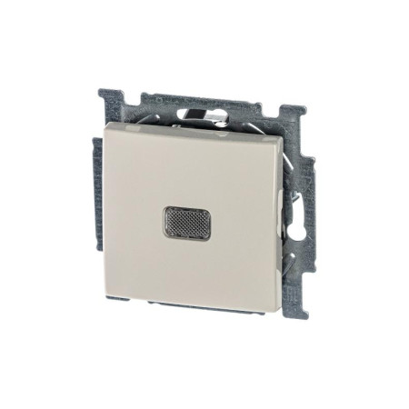 ABB Basic 55 Сл. кость Выключатель 1-клавишный с подсветкой