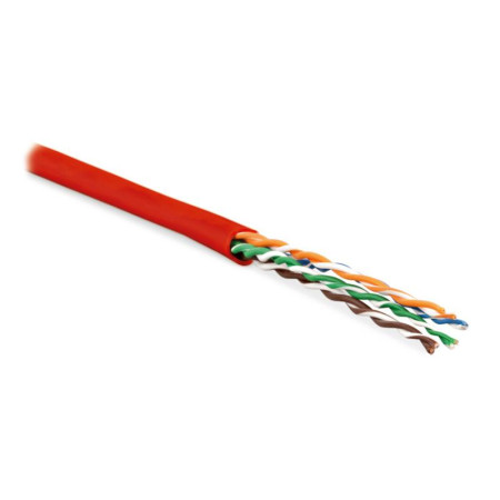 UUTP4-C6-P24-NCR-IN-PVC-RD-100 (100 м) Кабель витая пара, неэкранир. U/UTP, категория 6, 4 пары (24 AWG), многожил. (patсh)