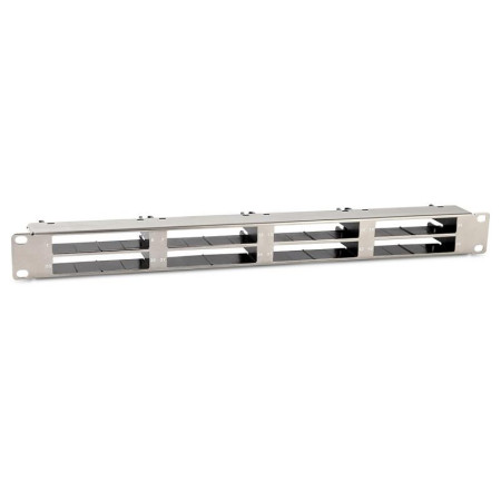 PPTR-19-4CU-STL Патч-панель 19" для претерминированных медных и оптических кассет, 4 слота под кассеты, 1U