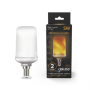 Лампа светодиодная Black LED T65 Flame 5W E14 20-80lm 1500K