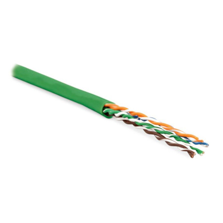 Кабель витая пара UUTP4-C6-P24-NCR-IN-LSZH-GN-100(100м)неэ.U/UTP,к.6,4п(24AWG),мног.(patсh),б.раз.,LSZH,нг(С)-HF,–5°C–+60°C,зел.