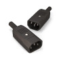 Разъем для кабеля питания Hyperline IEC 60320 С14 (220В, 10А)