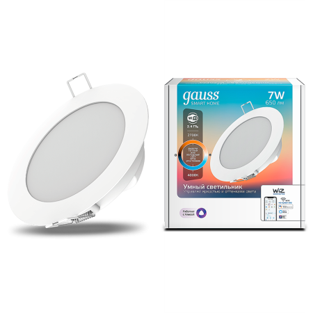 Светильник светодиодный Smart Home DIM+CCT 7 Вт 1/30