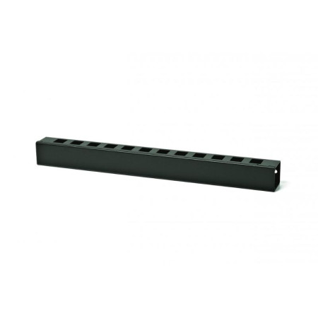 Организатор кабельный CM-1U-ML-COV металлический с крышкой, 19", 1U