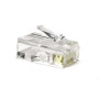 Разъем под витую пару PLUG-8P8C-U-C6-100 RJ-45(8P8C) кат.6 (50 µ"/ 50м.дюй.),универсальный (д. одн. имногож. каб.) (100 шт)