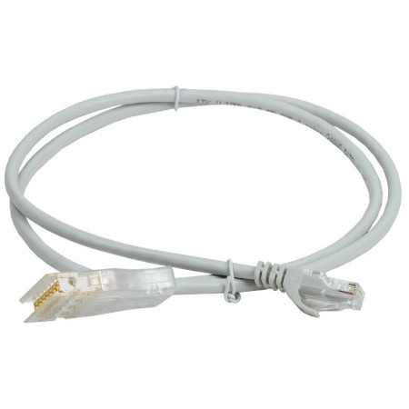 Патч-корд 110-RJ45 4 пары, кат.5Е, 2м, серый