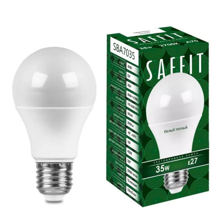 Лампа светодиодная, 35W 230V E27 2700K A70, SBA7035